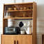 Armoire de cuisine scandinave en bois massif avec rangement combiné