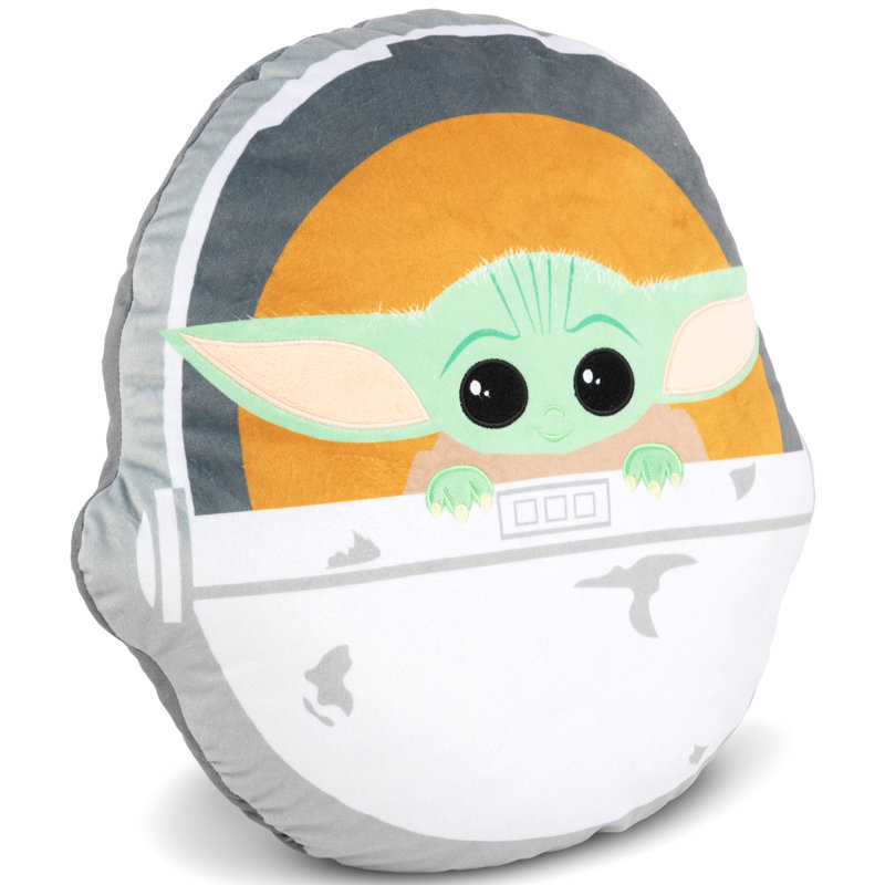 The Mandalorian Grogu Shaped Pillow