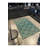 Modern Green Circle Floral Patterned Woven Washable Rug-122692683
