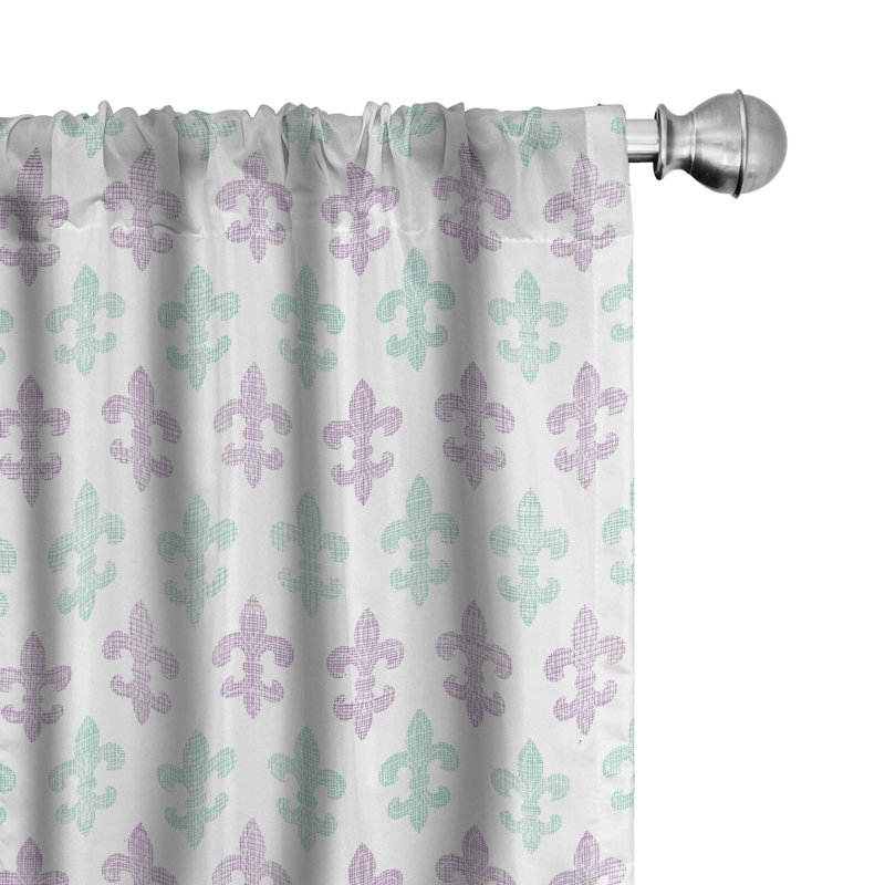 Semi-Sheer Rod Pocket Curtain Panels, 28" x 63"