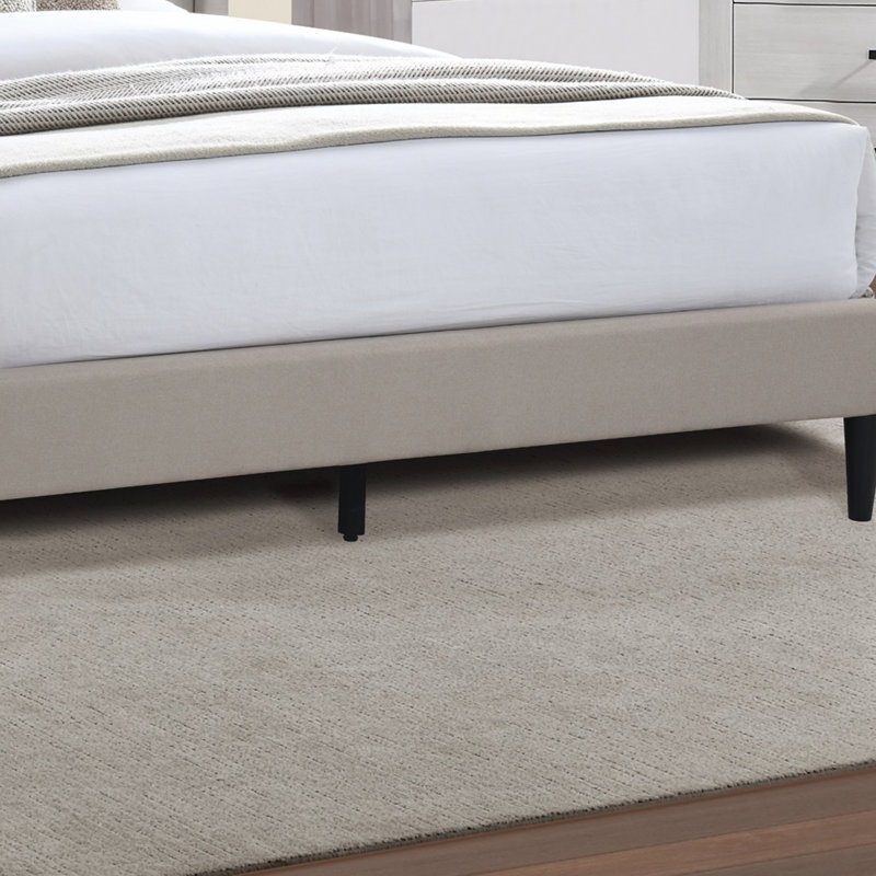 Base de lit tapissier 1pc, Marron clair
