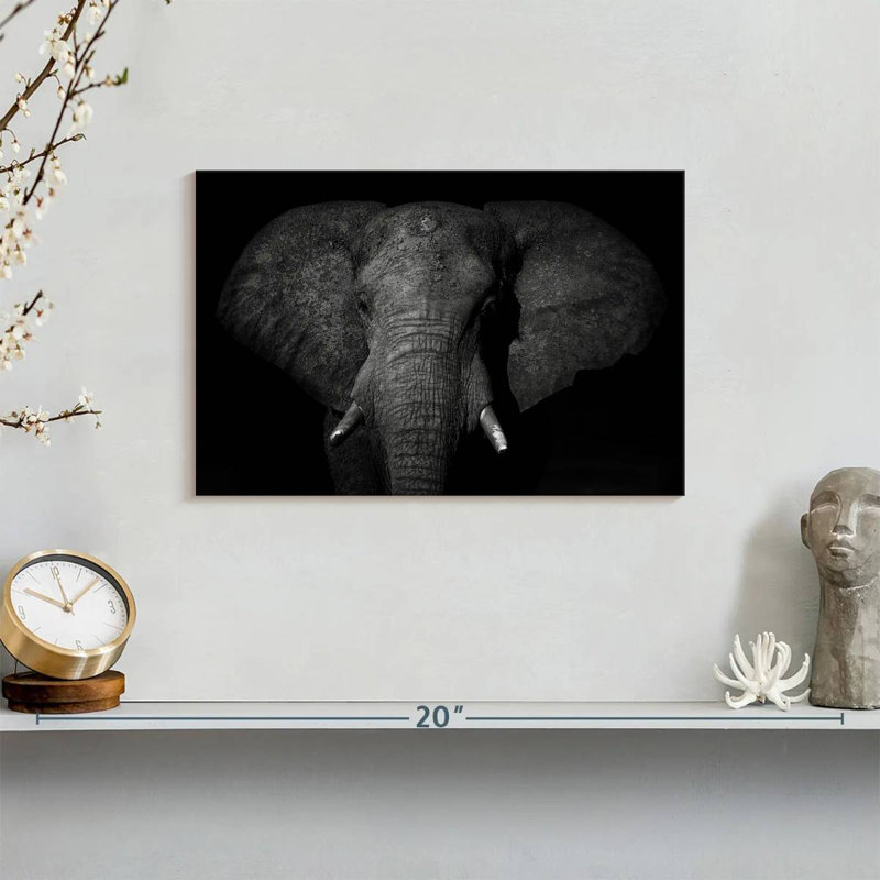 Brampt Mud Covered Elephant, 8" H x 12" W