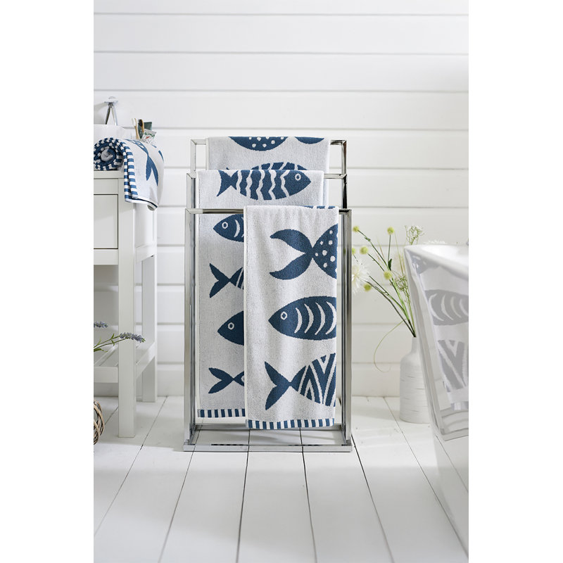 Big Fish Supersoft 100% Cotton Absorbent Decorativ 100% Cotton Bath Sheet