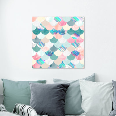 « pastel holographique sirène balances », art sur toile Mikel