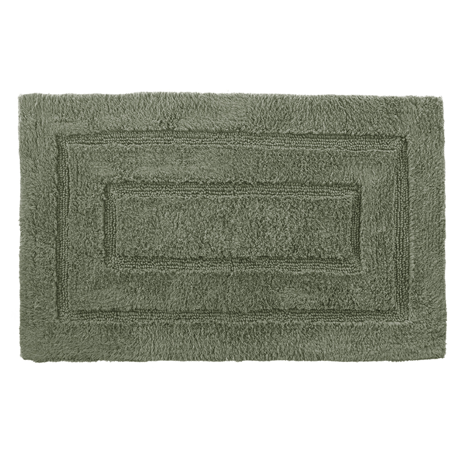 Apolonia Cotton Non-Slip Bath Rug, Moss, 24" H x 40" W