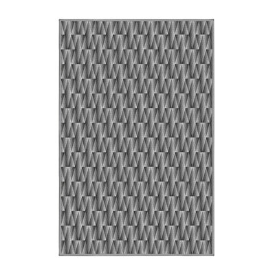 Tapis de zone brun à motif