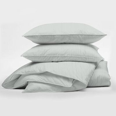 Ruben Stripe Cotton Reversible Coverlet Set
