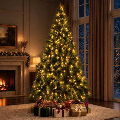 Pre-Lit Spruce Christmas Tree