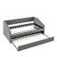 Lit de jour simple en lin gris avec lit gigogne et lit gigogne polyvalent-1104007323-1104007321