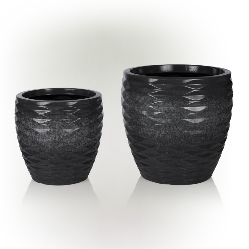 Shamell Pot Planter, Gray