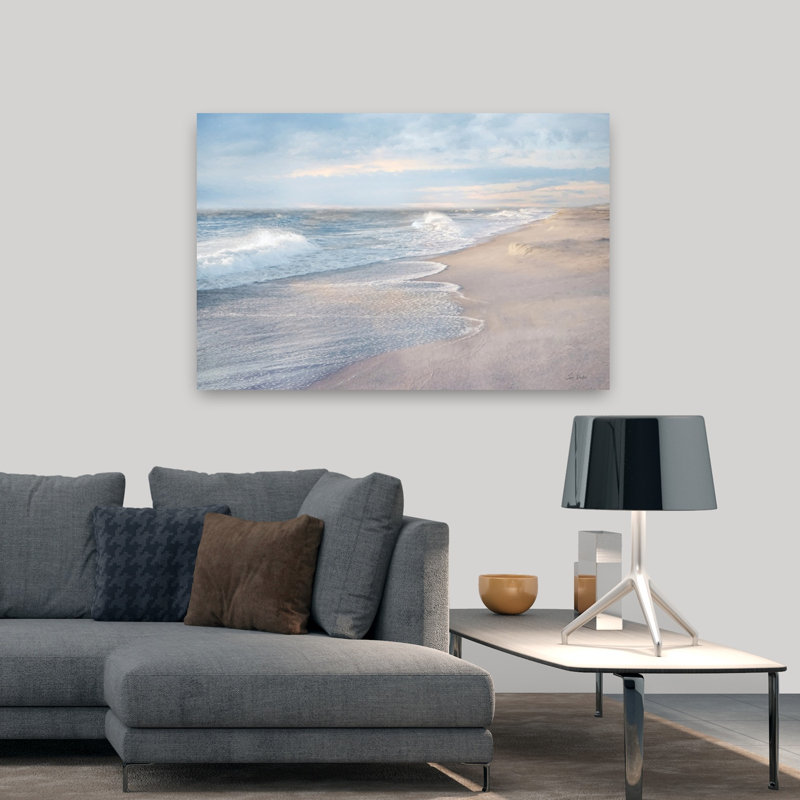 «Coastal Morning», art côtier abstrait, H 32 po x l 48 po