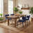 Blue Fabric Dining Chair, Modern Upholstered Side Chair With Metal Legs And High Back For Kitchen And Dining Room-1650615638