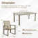 7 Piece Outdoor Dining Set with 70’’ Dining Table and 6 Sling Chairs