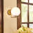 Estevanell 1-Light Metal Wall Sconce With Frosted Glass Shade-3394295