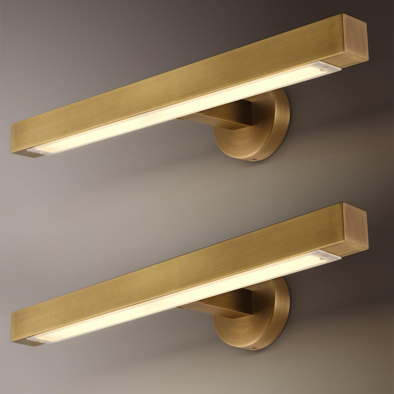 Applique murale à bras Dainoras, Laiton