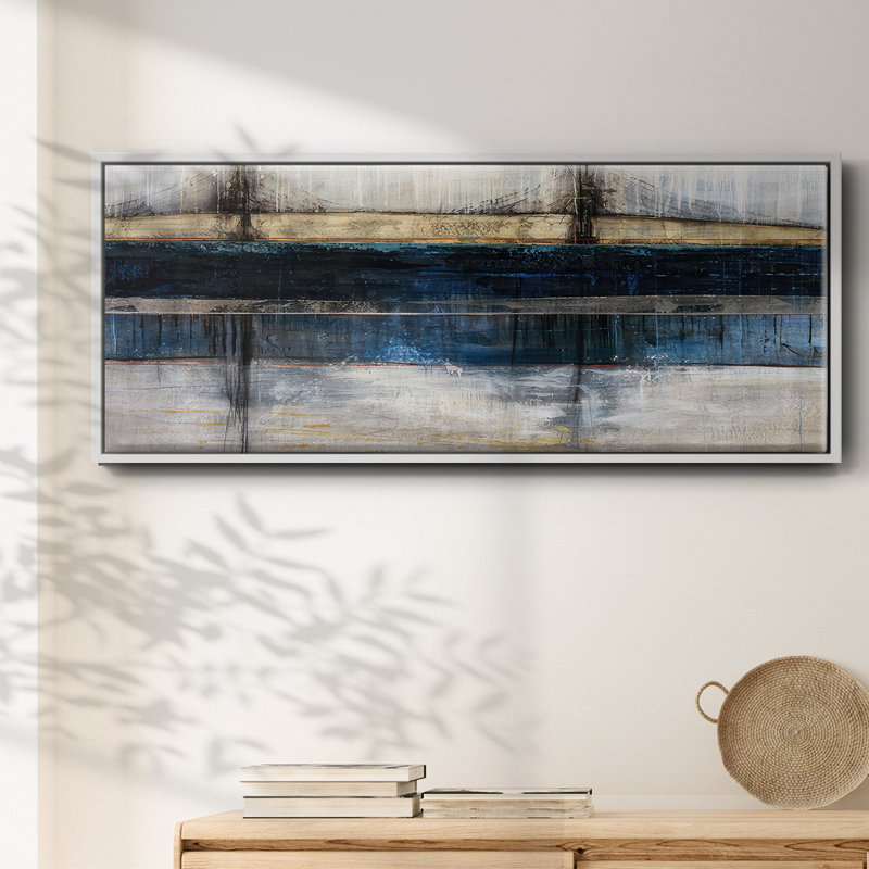 City Blue - Framed Canvas