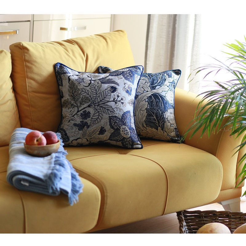 Forest Square Pillow Cover, Pillow Cover Only - No Insert, Navy