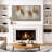 Vertical Earth Tone Abstract Artwork, Living Room Pictures, Framed Canvas Giclee Print Wall Art-27501115-27501091