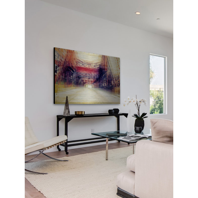 « the passage », reproduction d’art sur aluminium brossé, H 24 po x l 36 po x P 1,5 po