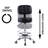 Backed Adjustable Height Ergonomic Lab Stool with Footring Wheels-1283728983