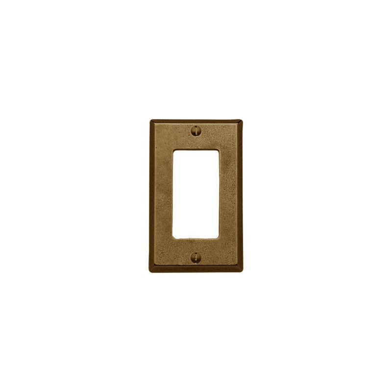 Decora Style Switch And Receptacle Cover, Silicon Bronze Rust, 4.56" H x 4.56" W x 0.31" D