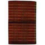 Hand Knotted Wool Area Rug in Red