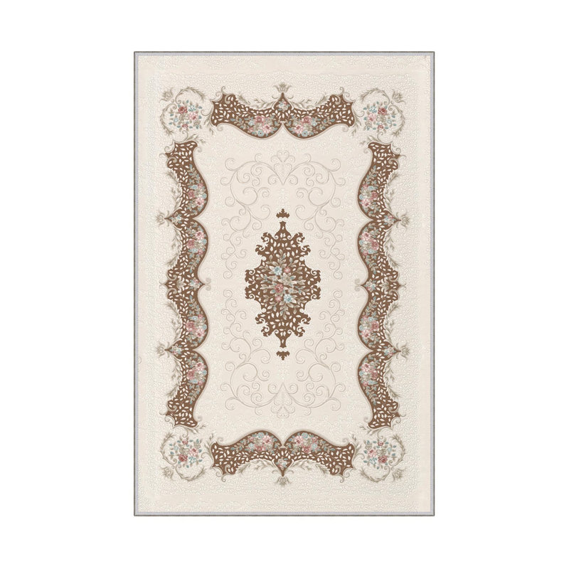Premium Hall Carpet (3.3 x 6.6 ft), 100% Polyester, 0.3 in Pile Height | Antibacterial, Non-Slip PVC Dot Underside, 650 g/m² | Durable Woven Design, 3D Digital Printing, Machine Washable, Ideal for Home Décor