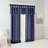 Twist Tab Lined Window Curtain Panel Navy 50X108"