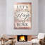 Plaque murale Kema Let's Stay Home Wreath-108617956