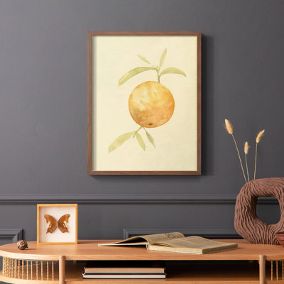 «Dappled Oranges III», reproduction encadrée - bois massif