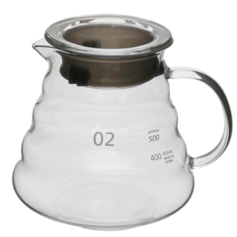 Théière en verre avec nuage (600 ml, 20,3 oz), coffre-fort à induction