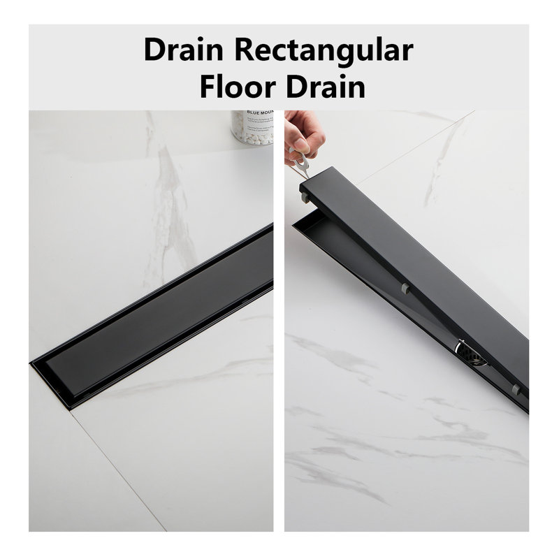 W Linear Grid, Matte Black, 2.87" H x 24"W x 2.75" D
