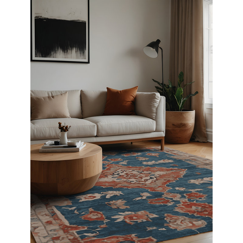 Machine Washable Gray Area Rug, Square 4'