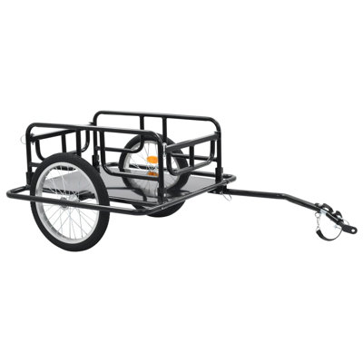 Bike Trailer 130x73x48,5 cm Steel Black