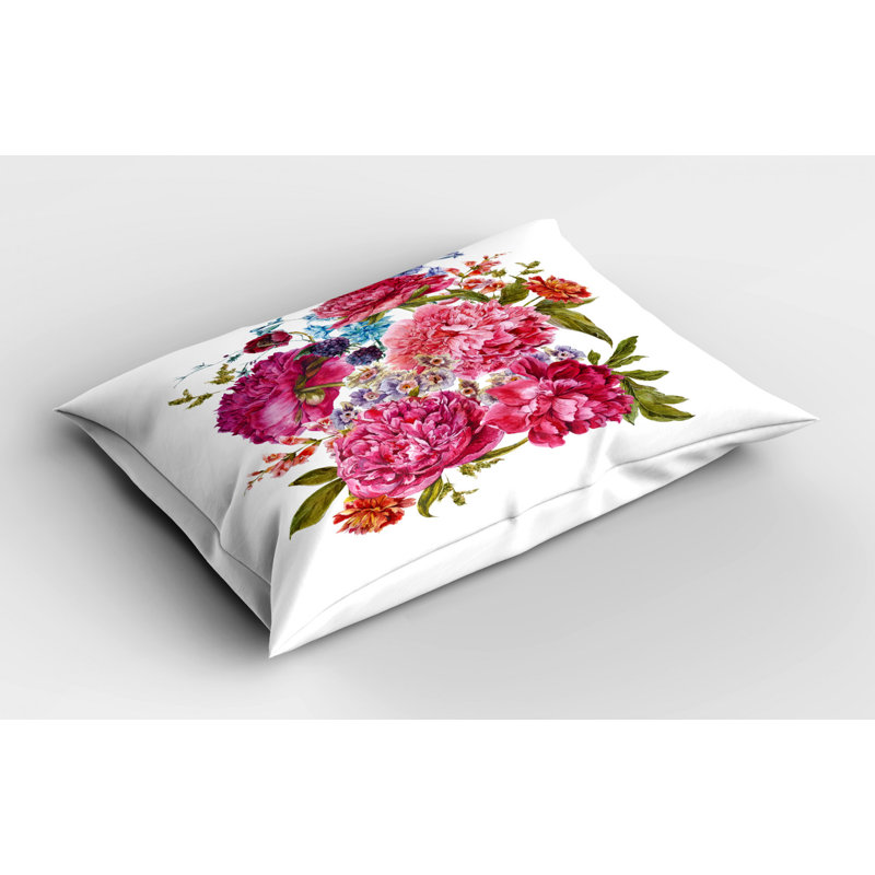 Polyester Floral Sham Set, Queen