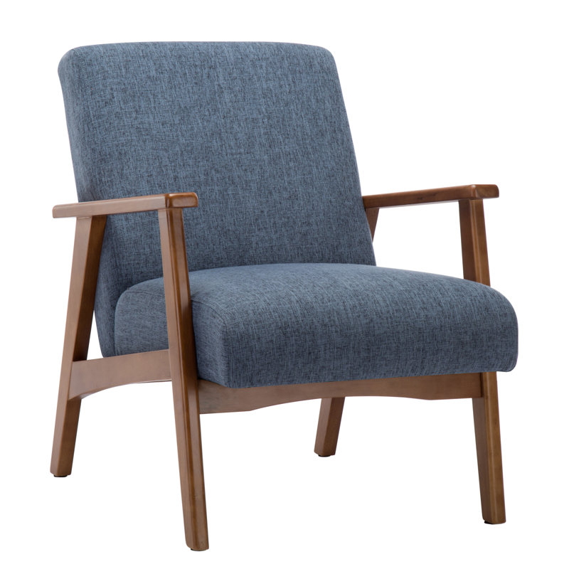 Upholstered Armchair, Blue