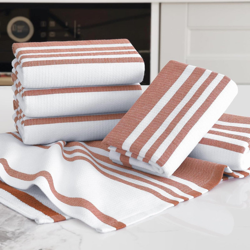 Ensemble de 6 serviettes de cuisine en coton de qualité supérieure avec essuie-mains en coton de 380 g / m² de qualité supérieure