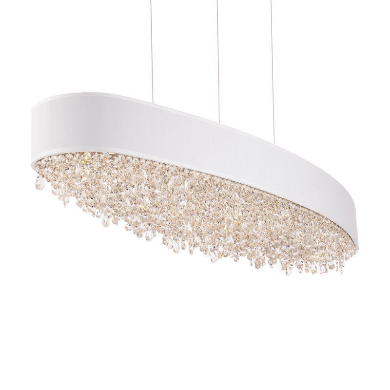 Eclyptix 1 - Light LED Chandelier, White