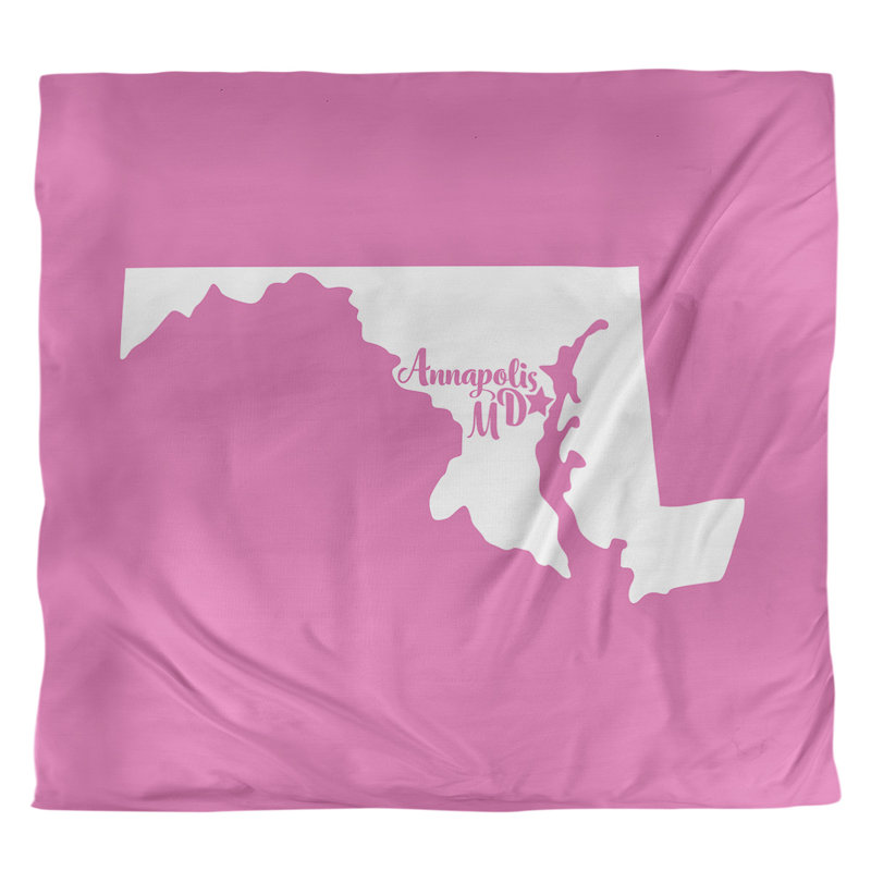Housse de couette simple annapolis Maryland, Housse de couette pour très grand lit, Rose, Polyester brossé