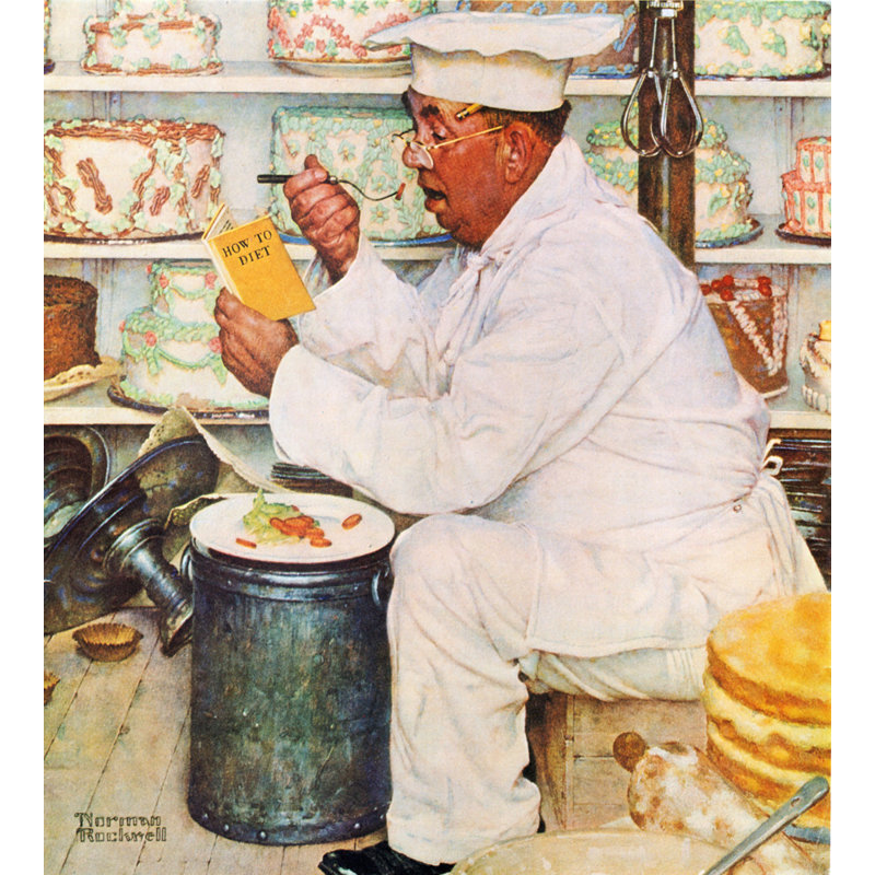 How to Diet, 22" H x 20" W