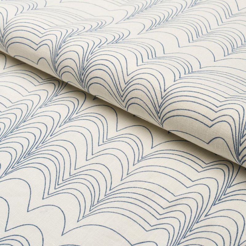 Tissu Schumacher X Studio Bon Richter, Bleu