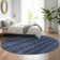 Premium Machine Washable Prisco Navy Rug
