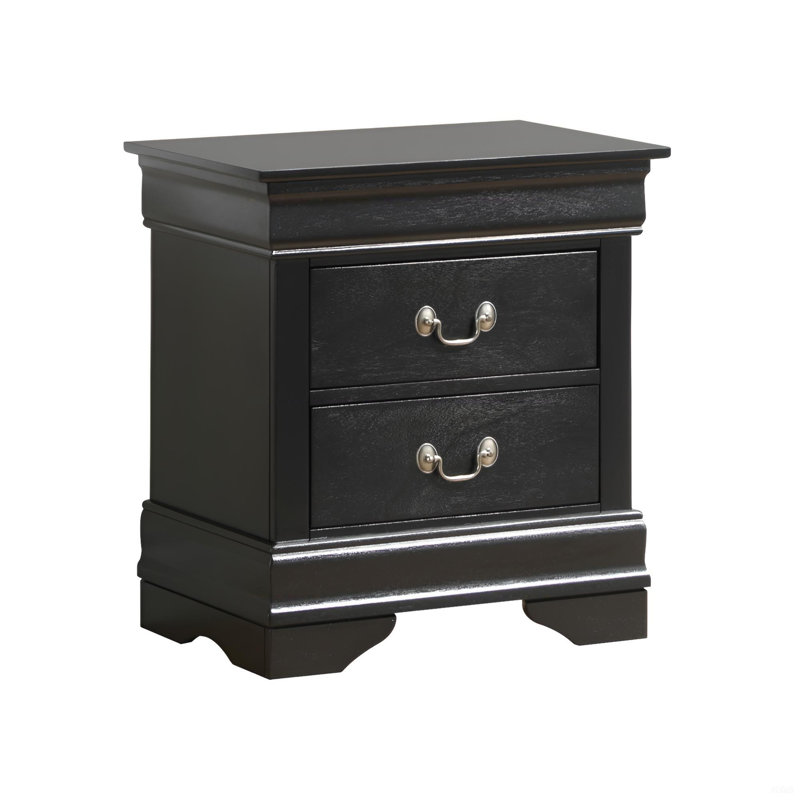 Chic table de chevet noire pour toute chambre à coucher, Noir