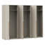 Temar 6 Door Manufactured Wood Wardrobe