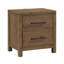 Table de chevet 1 pièce Rustic Modern Brown