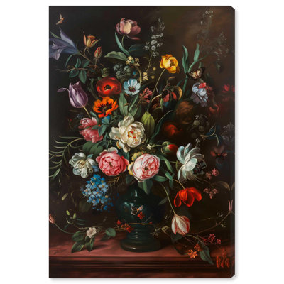 Art mural romantique sur toile, vase romantique