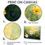 Montral fleurs dorées vertes verdâtres V - Art mural fleurs sauvages-1473168584-1473168586-1473168591