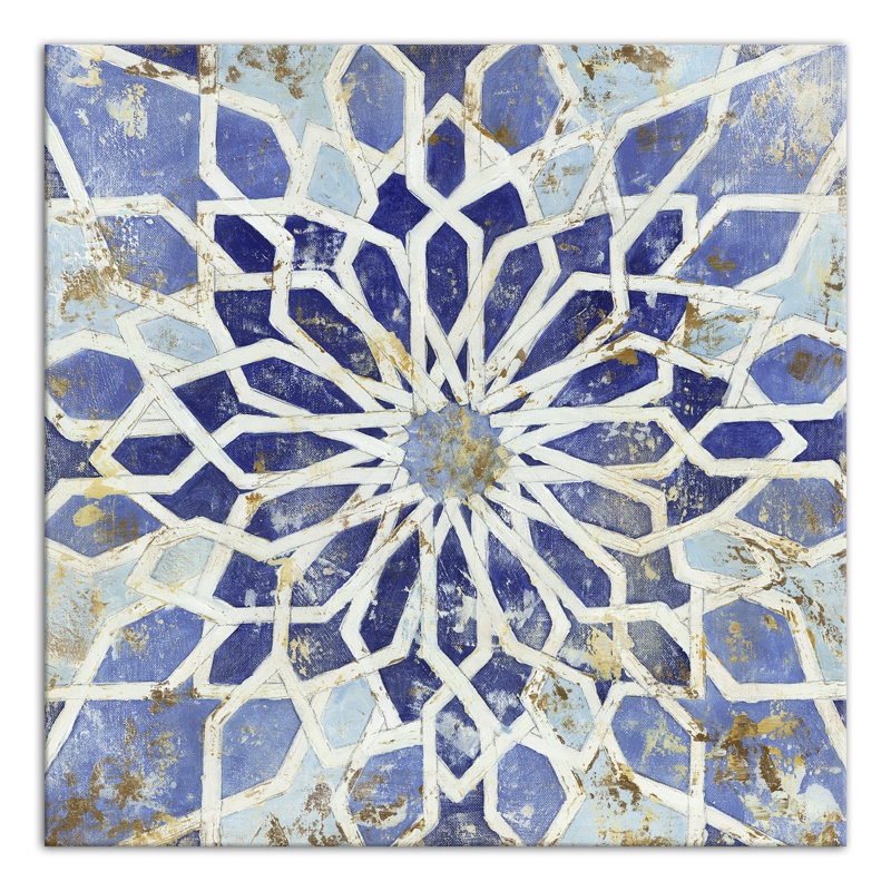« marocain mosaïque », impression sur toile tendue, H 24 po x l 24 po