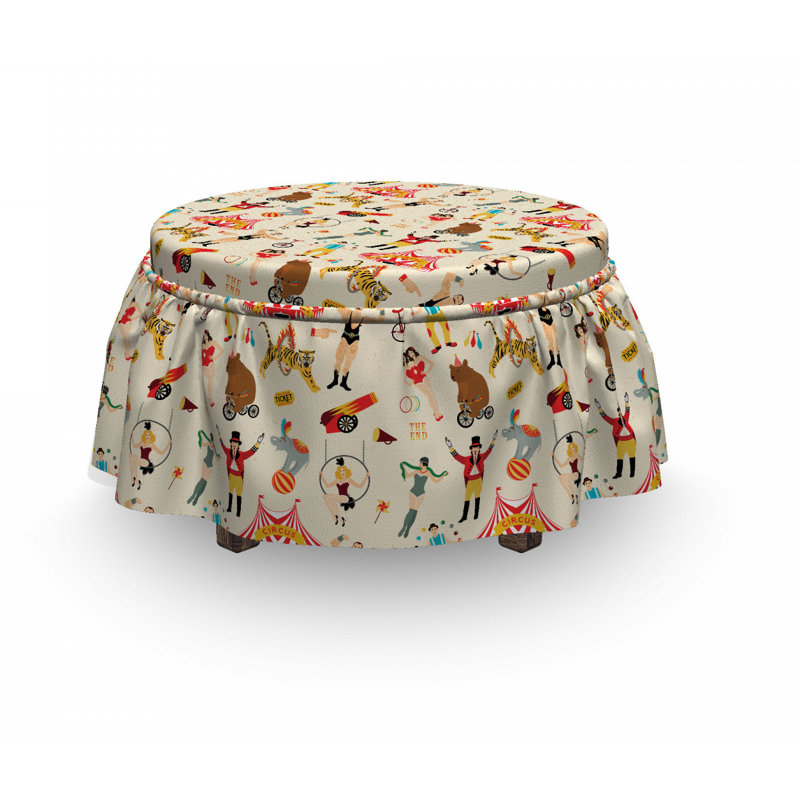 Housse pour de repose-pieds cirque firgures