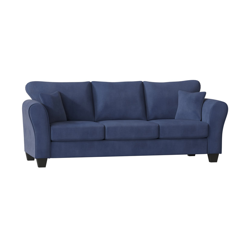 Fredericktown Upholstered 96'' Sofa, Bulldozer Cobalt